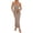 Khaki, variant on Ladies Plus Size Dress Women's Summer Dress 2024 Strapless Side Slit Pretending To Be A One Shoulder Slim Fit Skirt