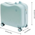 thumbnail image 2 of 18" Kids Carry On Luggage Ride-On Kids' Suitcase with Double Spinner Wheels, Cute Lightweight Tow-Along Luggage with Password Lock, Children's Trolly Case for Travel Study Tours, 2 of 7