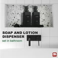 thumbnail image 4 of GM GMISUN Black Glass Soap Dispenser with Tray,Hand and Dish Soap Dispenser Set for Bathroom 12oz, 4 of 5