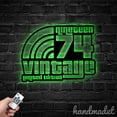 thumbnail image 3 of Handmadetneonsign 50th Birthday Metal Wall Art Light, Birthday Metal Sign Wall Decor, Party Metal Decor 57061, 3 of 5