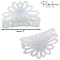 thumbnail image 5 of Parcelona French Plume Medium 3" Celluloid Acetate Hair Claw for Women and Girls (SolidWhite), 5 of 49