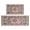 Bohemian Blue Ethnic-18, variant on Bohemian Purple Square Pattern Kitchen Rugs and Mats Sets Of 2,Kitchen Decoration Rugs,Rubber Backing Non-Slip Floor Mat for Sink Washable Waterproof Laundry Room Runner Rugs