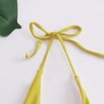 thumbnail image 5 of MGDXOX Bikinis Swimsuit Set for Women Strappy Halter Cut Out Padded Top Triangle Bathing Suit String Thong Swimwear Yellow M, 5 of 9