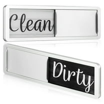 Dishwasher Magnet Clean Dirty Sign Left/Right Switchable Fridge Magnet Dishwasher Status Indicator Sticker Magnetic Dish Washer Sign Indicator (1pc 6.9"x0.2"x2")