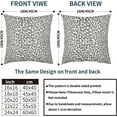 thumbnail image 5 of Gray Leopard Print Pillow Covers 16x16 Inch Set of 2 Cheetah Animal Spots Decorative Throw Pillows for Couch Farmhouse Square Pillow Cases Home Decor for Living Room Sofa Bed Porch Outdoor, 5 of 6