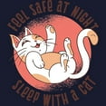 thumbnail image 3 of CafePress - Sleep With A Cat Sweatshirt - Classic Crew Neck Sweatshirt, 3 of 4