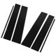 thumbnail image 5 of 6 Pcs B Pillar Door Trim Molding Glossy Black PC Window Post Protector Cover for Hilux 2015 to 2023, 5 of 5
