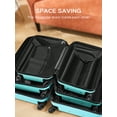 thumbnail image 5 of 3 Piece Luggage Sets with 6 PC Organize Bags Lightweight Suitcases with Spinner Wheels, Blue, 5 of 14