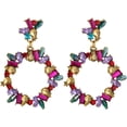 thumbnail image 1 of Statement Earrings Fashion Fancy Rhinestone Earrings Crystal Earrings for Women, 1 of 8