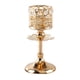 thumbnail image 1 of Gold Plated Pillar Candlestick Stand Metal Crystal Votive Candle Holder for Table Centerpiece Wedding Christmas Ornament Housewarming Gift M, 1 of 6