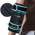 thumbnail image 2 of SuzziPad Elbow Ice Pack Wrap – Wearable Cold Compression Sleeve for Elbow & Forearm, Reusable Ice Pack for Tennis & Golf Recovery, Black, 2 of 4
