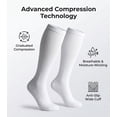 thumbnail image 2 of 20-30 mmHg Knee High Compression Socks, Breathable Support Stockings for Women Men, Perfect for Sports, Travel, Running & Daily Wear, 2 of 6