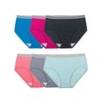 thumbnail image 1 of Fruit Of The Loom Womens Heather Low Rise Brief 6 Pack, 5, Assorted, 1 of 10