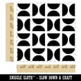 thumbnail image 2 of Geometric Half Circle Pattern Square Rubber Stamp Stamping Scrapbooking Crafting - Medium 1.75in, 2 of 7