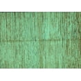 thumbnail image 1 of Ahgly Company Machine Washable Indoor Rectangle Abstract Turquoise Blue Modern Area Rugs, 3' x 5', 1 of 4