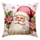 thumbnail image 4 of Funda de almohada navideña de 45 cm con dibujos de Papá Noel, muñeco de nieve y árbol de Navidad, funda de cojín decorativa para el hogar y la cama del coche, 4 of 5