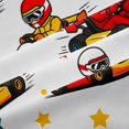 thumbnail image 5 of Manfei Lovely Race Car Blackout Curtains,Cartoon Stars Curtains Pack of 2 (42x84 Each),White, 5 of 7