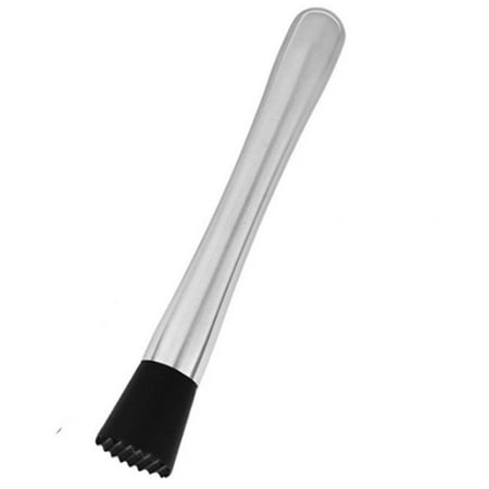 

Professional Cocktail Muddler 8 Inch Stainless Steel Fruit Crusher Ideal Bartender Tool for Making Mojito Mix and Other Fruit Drinks