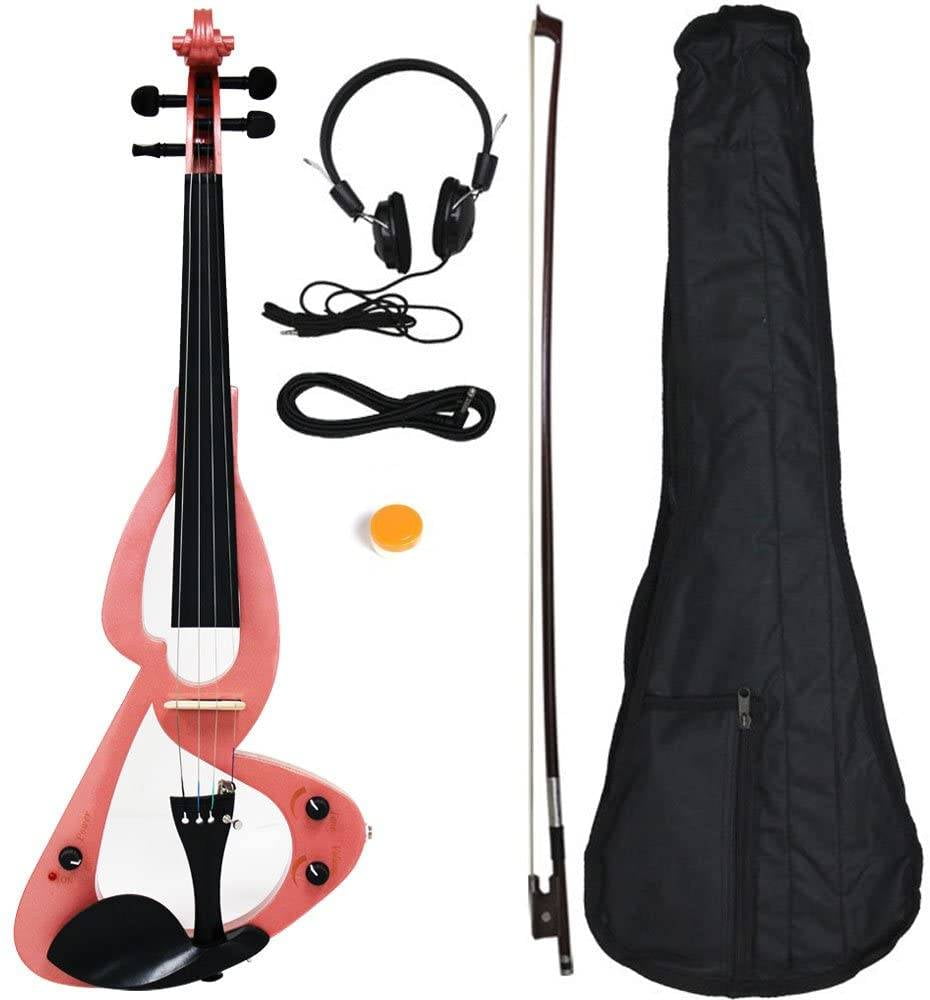 JUNELILY Electric/Silent Violin Full Size 4/4 Starter Kit Electronic