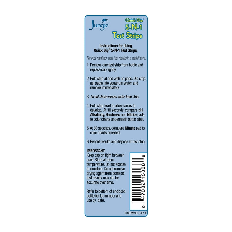 Tetra 5 in shop 1 test strips