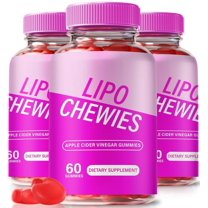(3 Pack) Lipo Chewies Keto ACV Gummies, Official Lipo Chews Keto Plus ACV Gummy S, Keto ACV Supplement, Premium Apple Cider Vinegar, All Natural Wellness, Lipo Chewables Gomitas Keto (180 Gummies)