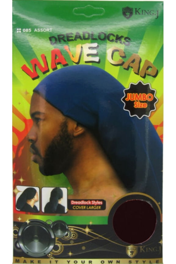 Jumbo Dreadlocks Cap, Assorted Colors (White)