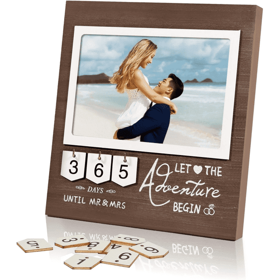 Engagement Gifts for Couples Picture Frame, Wedding Frames for Newly Engaged Couple, Bridal Shower Photo Frame for Couples Newly Engaged