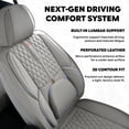 thumbnail image 4 of 2009 for Nissan Maxima Custom Fit Seat Covers Faux Leather Upholstery Protection Model Specific Padded Support Armrest Compatible, 4 of 10