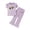 Purple, variant on vigerkar Girl's 2 Piece Outfits Print Clothing Set Cute Hearts Graphic Tee and Flare Bell Bottom Pants 2-8 Years (Grey, 2-3 Years)