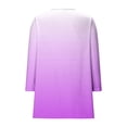 thumbnail image 4 of Light Sweaters for Girls Fall Plus Size New Girls Open Front Cardigan Fashion Gradient Color Casual Long Sleeve Jacket Lightweight Fall Outwear with Pockets Purple 130, 4 of 6