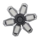 thumbnail image 1 of Bombilla LED Irfora AC110-130V 100W LED Luz de garaje Luces de techo plegables deformables con 6 paneles ajustables E26 Base Socket Holder 6500k Luz blanca para garaje Almacén Taller Sótano Gimnasio C Irfora Bombilla LED, 1 of 2