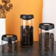 thumbnail image 2 of Economic 500ml Vacuum Sealed Jug Coffee Beans Glass Airtight Canister Food Grains Candy Keep Fresh Storage Kitchen Accessories, 2 of 9