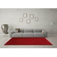 thumbnail image 3 of Ahgly Company Indoor Round Abstract Red Contemporary Area Rugs, 8' Round, 3 of 4