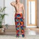 thumbnail image 2 of Fotbe Colorful Hawaii Palms Pantalones de Pijama para Hombre, Pantalones de Dormir, Pantalones de Casa con Cintura Ajustable y Bolsillos-XX-Large, 2 of 6