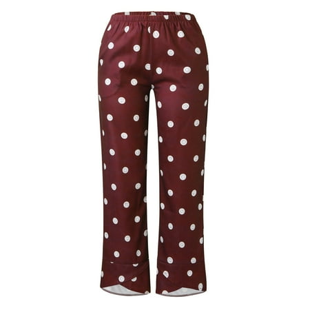 

Quealent Wide Leg Pants For Women Women s Comfy Pajama Pants Casual Stretch Pant Drawstring Palazzo Lounge Pants Wide Leg for All Seasons Red XL