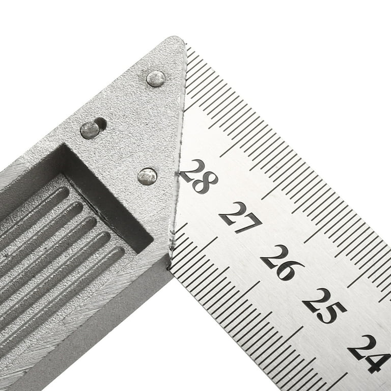Right Angle Ruler 300mm Stainless Steel Dual Side Scale L Shape Square 90  Degree Layout Measuring Tool