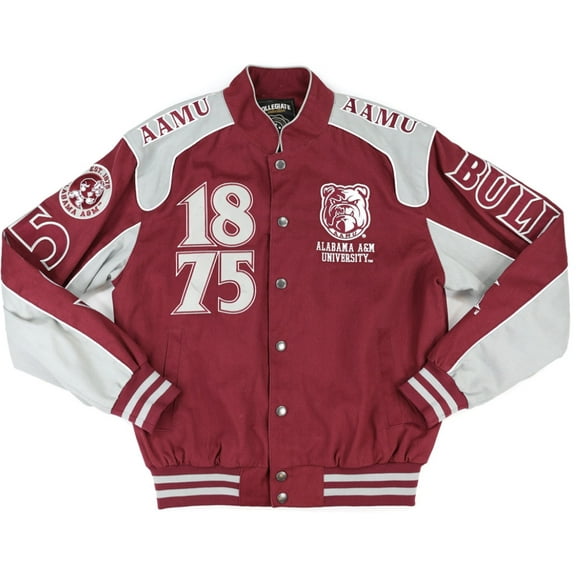 Big Boy Alabama A&M Bulldogs S12 Racing Twill Adult Jacket [Maroon - S]