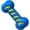 Blue, variant on Squeaky Double Layer Bone Toy TPR 3.54 x 7.48 Inch, Blue Green Orange Raised Dots Dental Care Hollow Structure for Medium Dog Indoor Play Home Office Backyard Fetch Rinse Clean 10 Sec Gum Massage