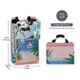thumbnail image 2 of Yayeee Freestanding Laundry Hamper with Handle Collapsible Large Storage Basket for Clothes, Pink Seaside, 2 of 7