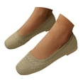 thumbnail image 1 of Dakaela Womens Mary Jane Flat Shoes Square Toe Mesh Breathable Slip on Work Flats Summer Walking Shoes, 1 of 8