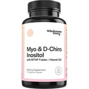 Wholesome Story Myo-Inositol & D-Chiro Inositol Capsules Hormone Balance & Fertility Support, 120 Ct