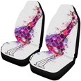 thumbnail image 1 of ABPHQTO Juego de 2 fundas para asientos de coche, protector universal para asientos delanteros de coche, jirafa acuarela, apto para coche, SUV, sedán, camión, 1 of 3