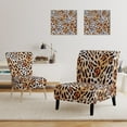 thumbnail image 3 of Designart "Leopard Fur Safari II" Upholstered Mid-Century Accent Chair - Arm Chair, 3 of 5