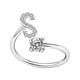 thumbnail image 2 of Xihbxyly Anillo de Pareja, Elegante Joya con Letra Inicial, Accesorio de Cobre de Moda, Tamaño Perfecto para Uso Diario, Idea de Regalo Romántico, Joyería de Moda para Mujer., 2 of 2
