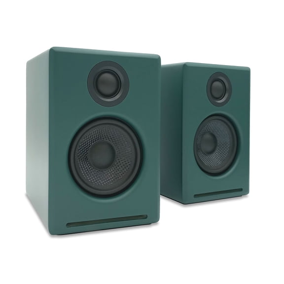 Audioengine A2 24 Bit Hi Res Desktop Speakers with Bluetooth - Pair (Green)