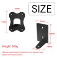 thumbnail image 3 of Speaker Wall Mounts, Left and Right Rotation Metal Speaker Wall Stand, Strong Bearing Capacity Side Clamping Bookshelf, 3 of 5
