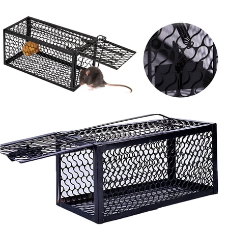 LAMIRO Chipmunk Mousetrap,Squirrel Trap,Small Live Animal Trap,Mouse Mousetrap Live Cage,Easy Catch and Release,Animal Trap Cage Control
