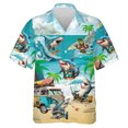thumbnail image 3 of Camisa hawaiana con estampado 3D de tiburón divertido para hombre, blusa con gráfico de animales, camisas hawaianas informales de verano para vacaciones, blusa con solapa de surf de manga corta, 3 of 5