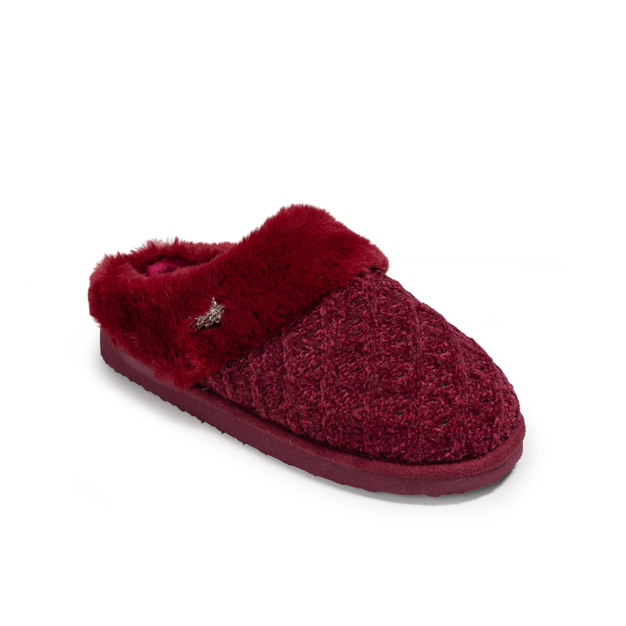 U.S. Polo Assn. Womens Cable Knit Slipper
