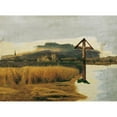 thumbnail image 2 of Ferdinand Georg Waldmüller 14x11 Gold Ornate Wood Frame and Double Matted Museum Art Print Titled - Landscape of Brunn Am Mountains (1846), 2 of 4